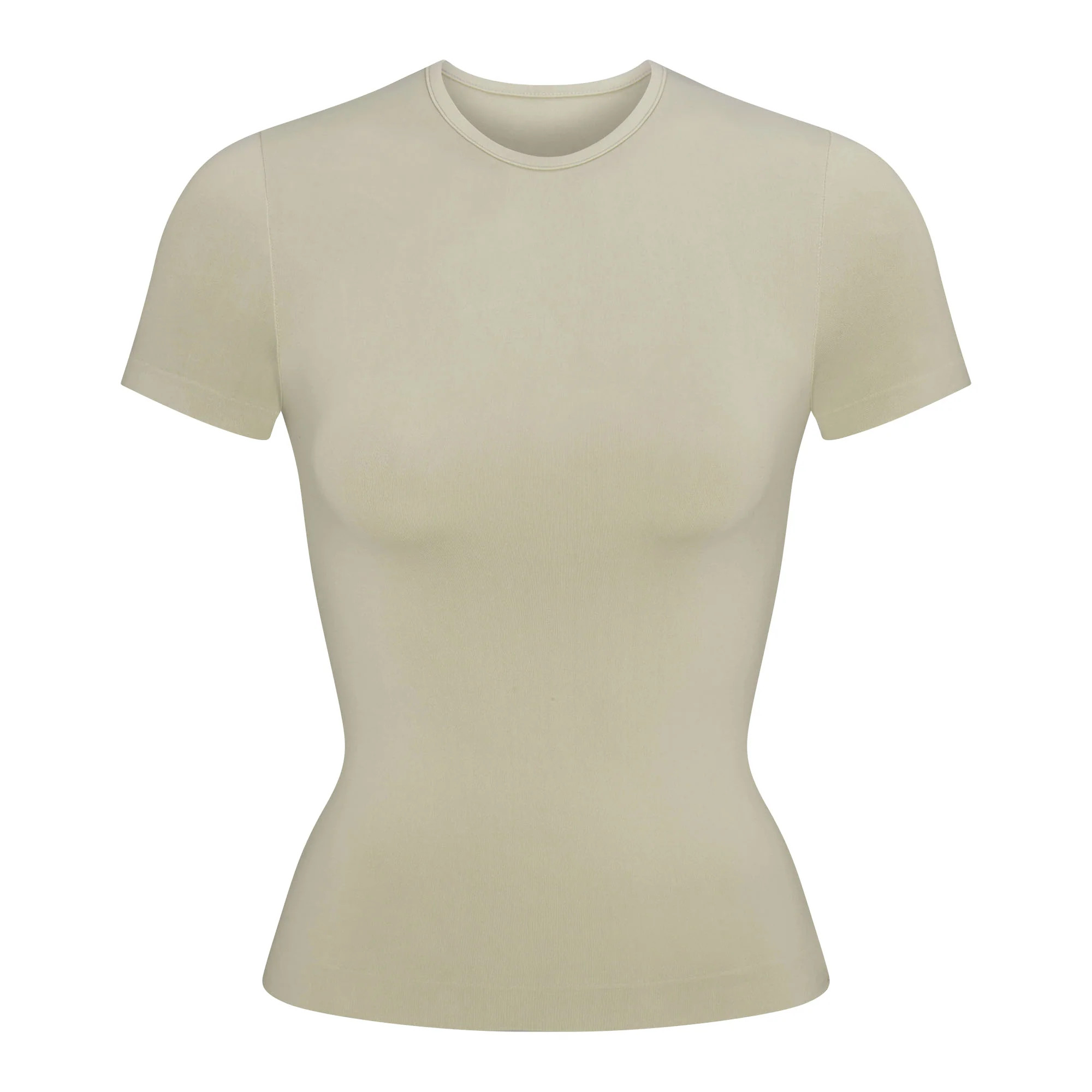 SOFT SMOOTHING SEAMLESS T-SHIRT | ELM | SKIMS (US)