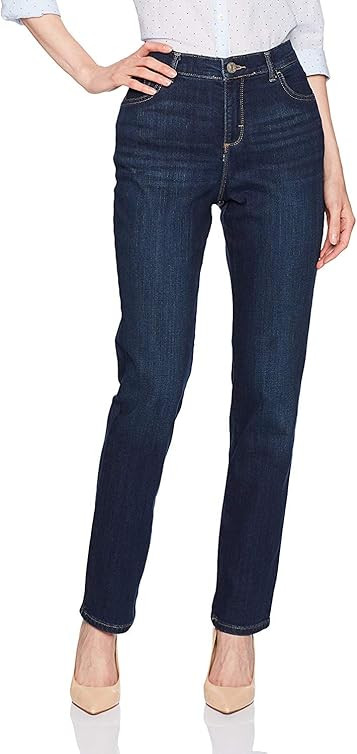 Lee Women’s Instantly Slims Classic Relaxed Fit Monroe Straight Leg Jean | Amazon (US)