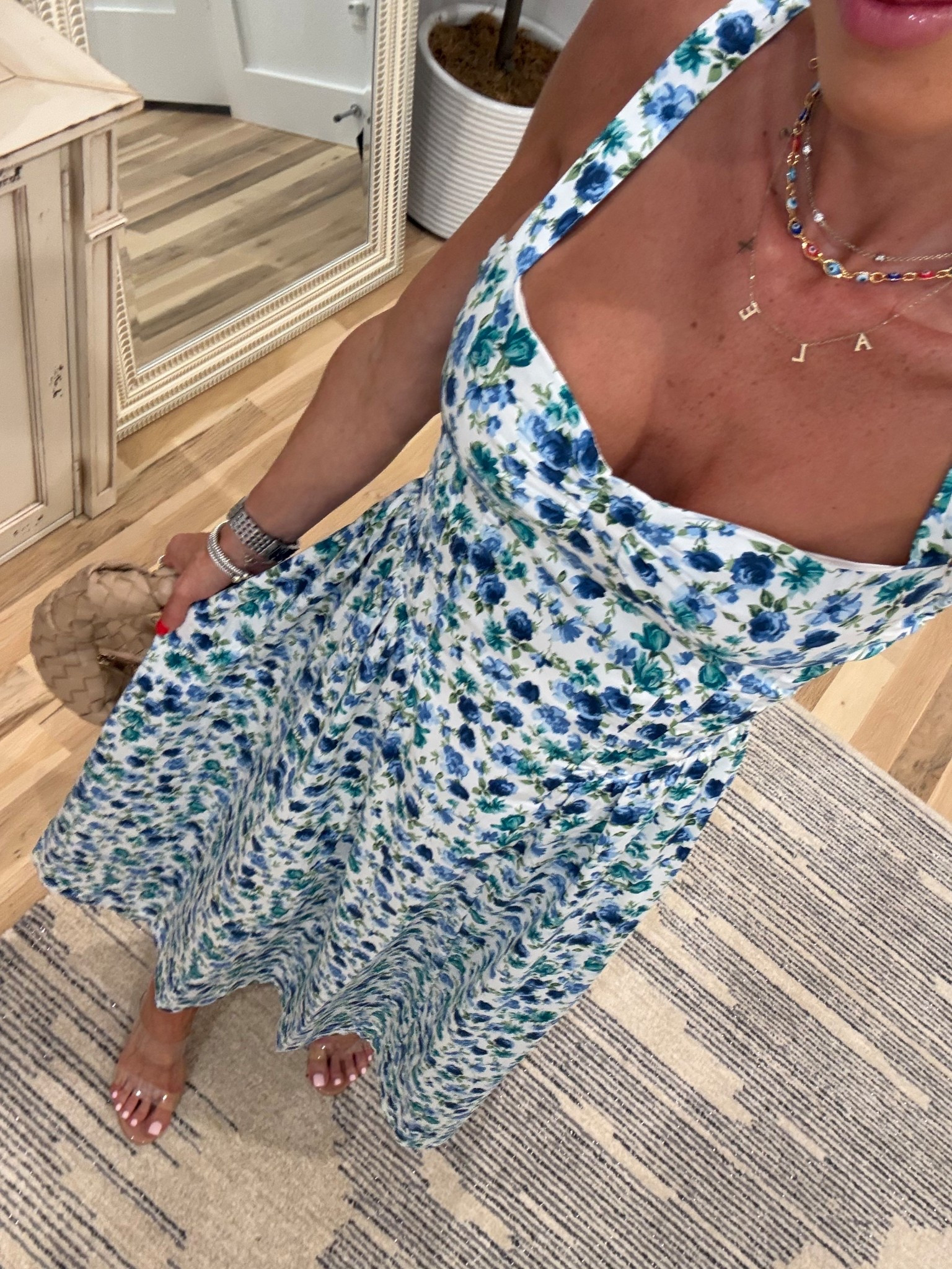 Floral midi dress perfect for summer and you can go bra free size xxs petite 

#LTKPetite #LTKMothersDay #LTKSeasonal