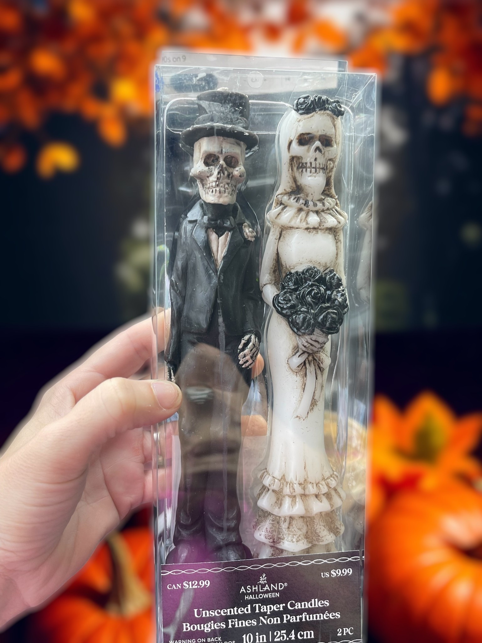 Spooky + romantic Halloween vibes 🖤💀 This skeleton bride & groom taper candle set is the perfect gothic touch for your fall décor! Place them on your mantel, dining table, or Halloween party centerpiece for a hauntingly elegant statement.

✨ Also linked more taper candle styles to mix & match:
	•	Skeleton bride & groom set 💀👰‍♀️🤵‍♂️
	•	Sleek black column tapers 🖤
	•	Festive pumpkin orange tapers 🎃

Perfect for creating a cozy, moody glow this Halloween season. 🕯️🍂


#LTKFindsUnder50 #LTKHome #LTKFindsUnder100