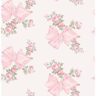 Rosa Beaux Pink Peel and Stick Wallpaper | The Home Depot