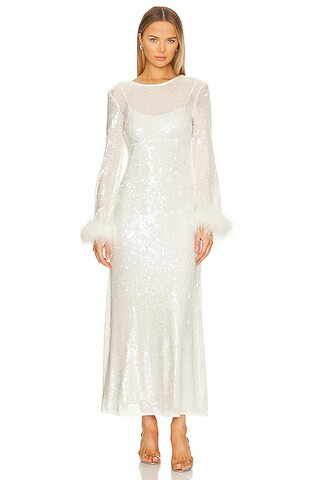 House of Harlow 1960 x REVOLVE Elora Maxi Dress in Pearl White from Revolve.com | Revolve Clothing (Global)
