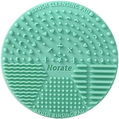 Brush Cleaning Mat,Silicone Makeup Cleaning Brush Scrubber Mat Portable Washing Tool Cosmetic Bru... | Amazon (US)