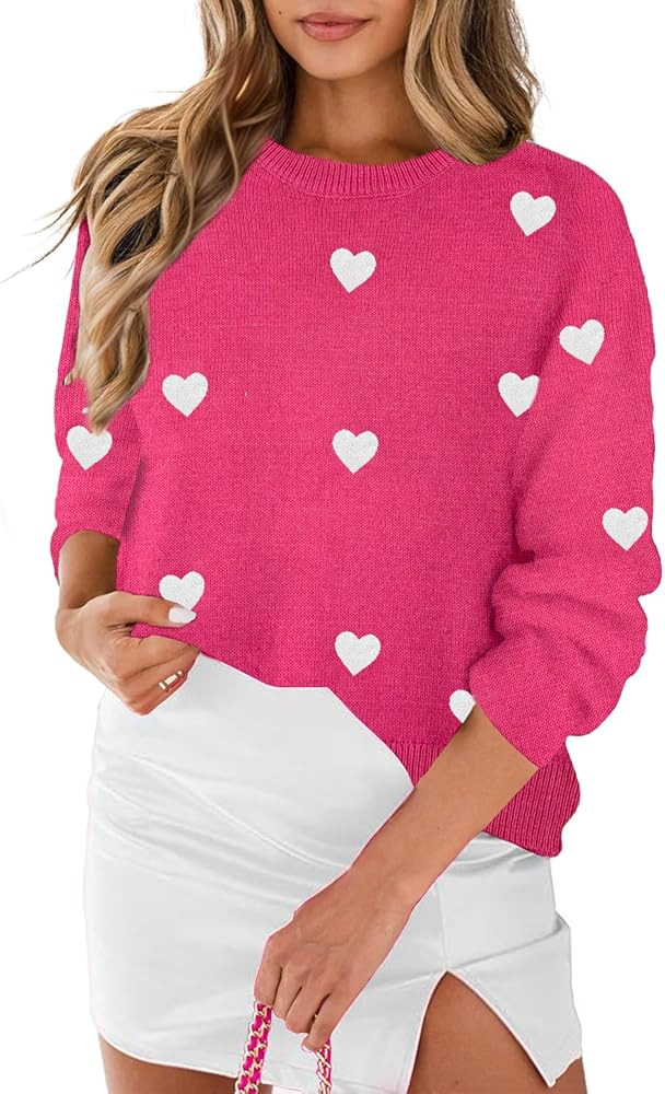 MARZXIN Women 2025 Casual Holiday Sweaters Long Sleeve Round Neck Sweater Tops Merry Christmas Sw... | Amazon (US)