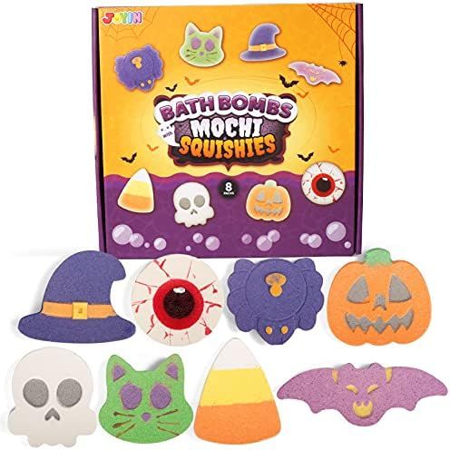JOYIN Halloween Bubble Bath Bombs Set, 8 Pack Halloween Themed Bubble Bath Bombs, SPA Bath Fizzie... | Amazon (US)