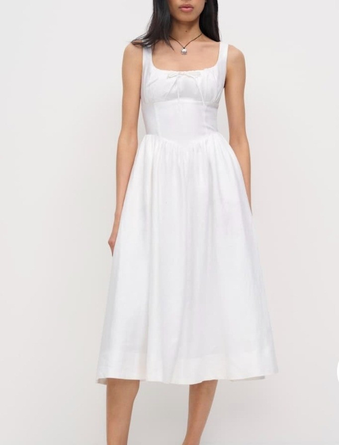 Petite summer white linen midi dress.Hey I am 4'11/150cm petite fashion expert and I share style tips and fashion for short women.

#LTKPetite #LTKMidsize