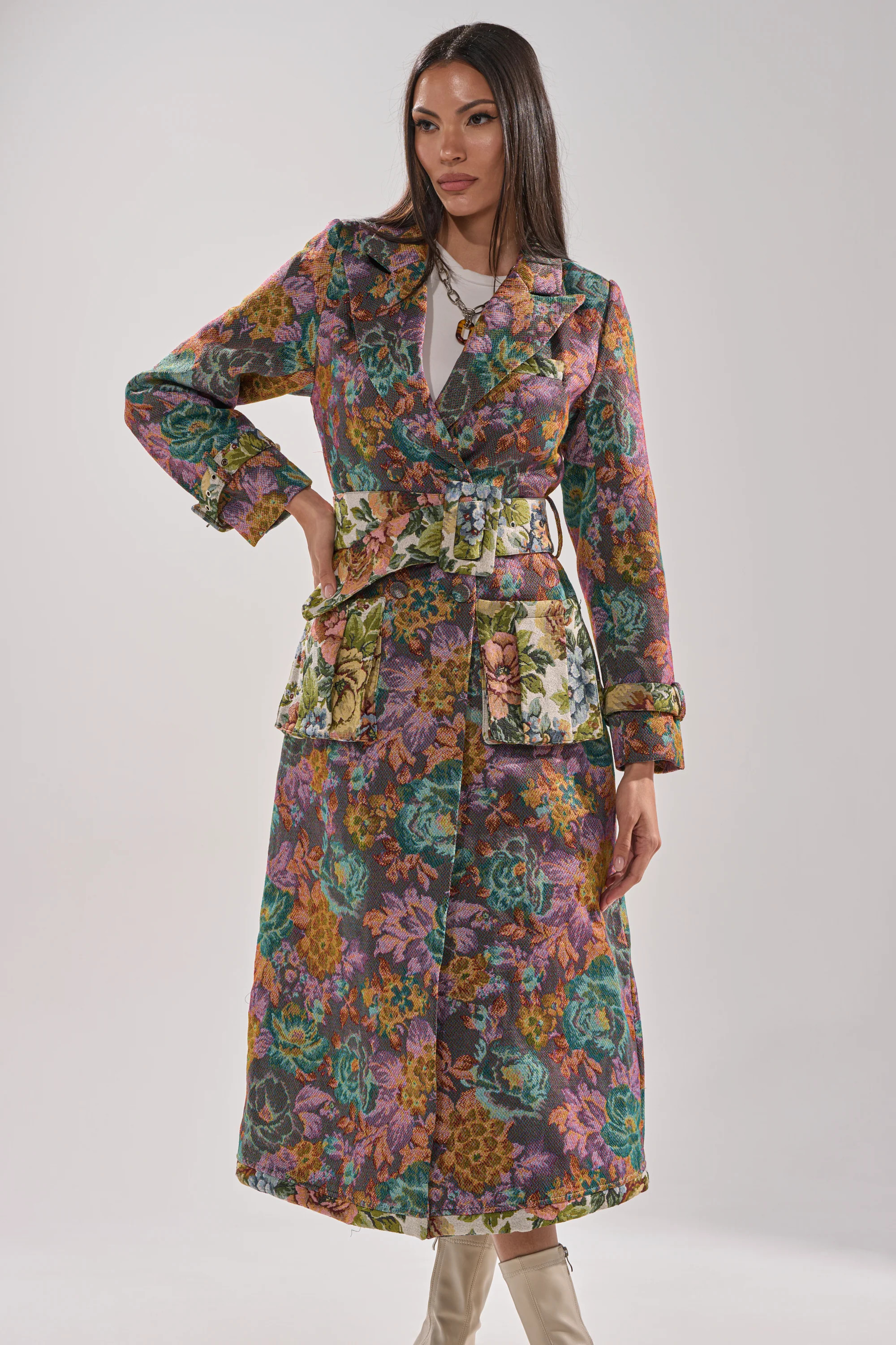 SHOW OFF TAPESTRY TRENCH | AKIRA
