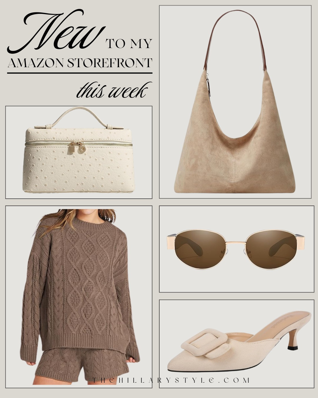 NEW TO MY AMAZON STOREFRONT — THIS WEEK! Just added these chic, neutral staples that I’ll be wearing and using on repeat. From soft knit sets and effortless handbags to classic heels and everyday accessories, these are timeless pieces that make getting dressed feel easy and elevated.

#Amazon #TheHillaryStyle #AmazonFinds #NewAmazonFinds #NeutralStyle #ElevatedBasics #ClassicStyle #EverydayOutfits #AmazonFashion 

 #LTKmomlife #LTKU #LTKOver40