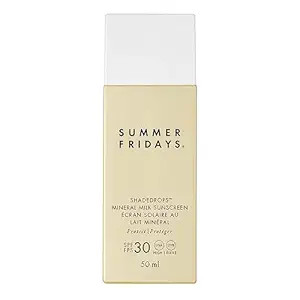 Summer Fridays ShadeDrops Broad Spectrum SPF 30 Mineral Milk Face Sunscreen with Zinc Oxide - Lig... | Amazon (US)
