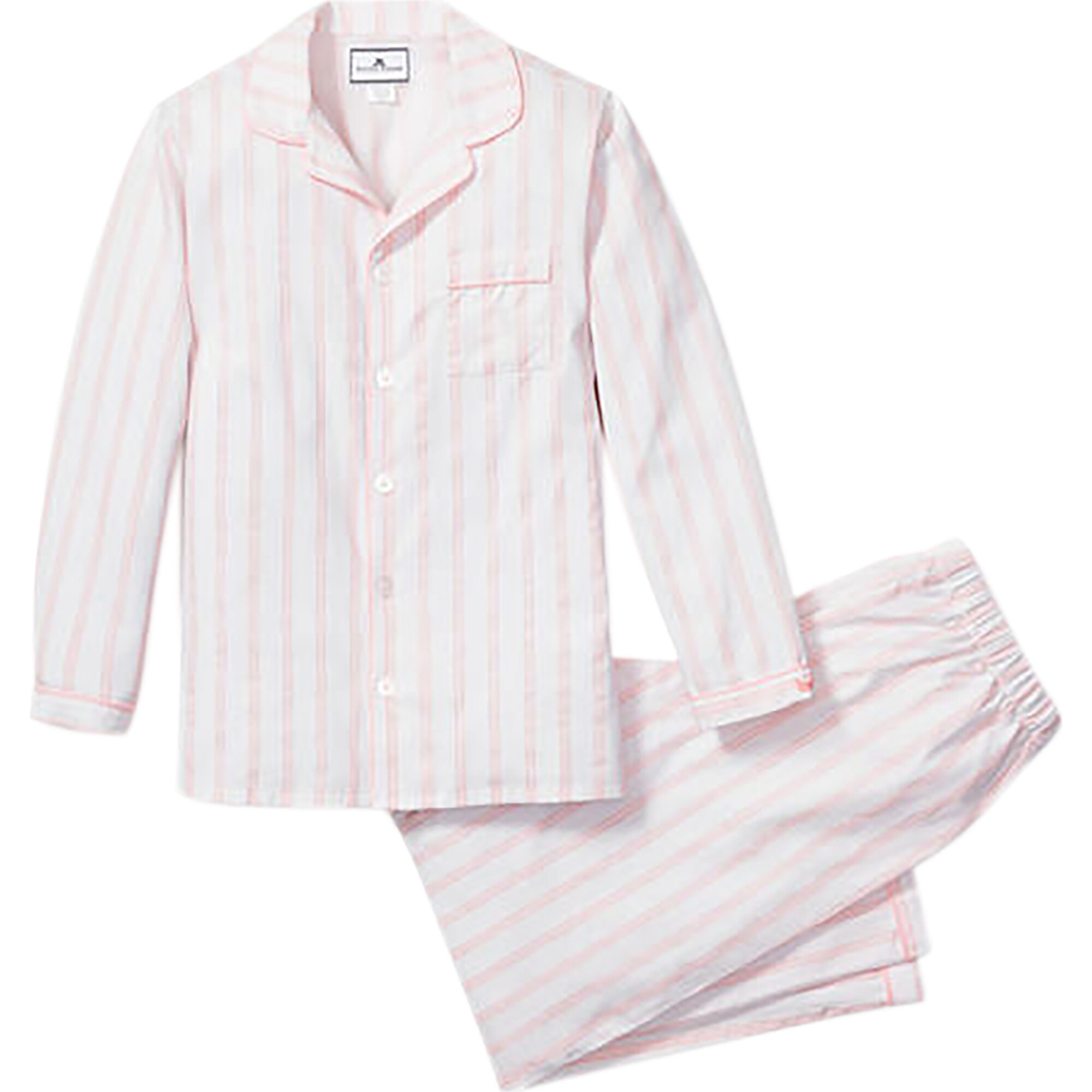 Pajama Set, Pink Stripe | Maisonette