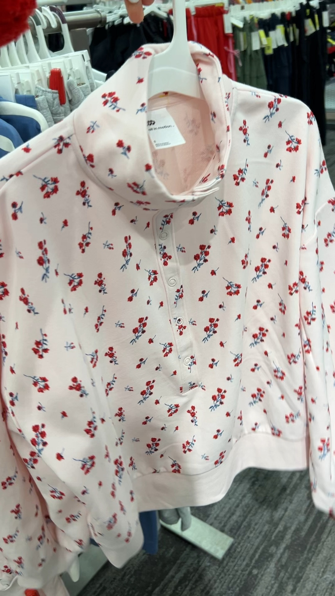 Target quarter zip pullover, this pink ditsy floral print is so cute this time of year! #targetstyle 

#LTKFindsUnder50 #LTKActive