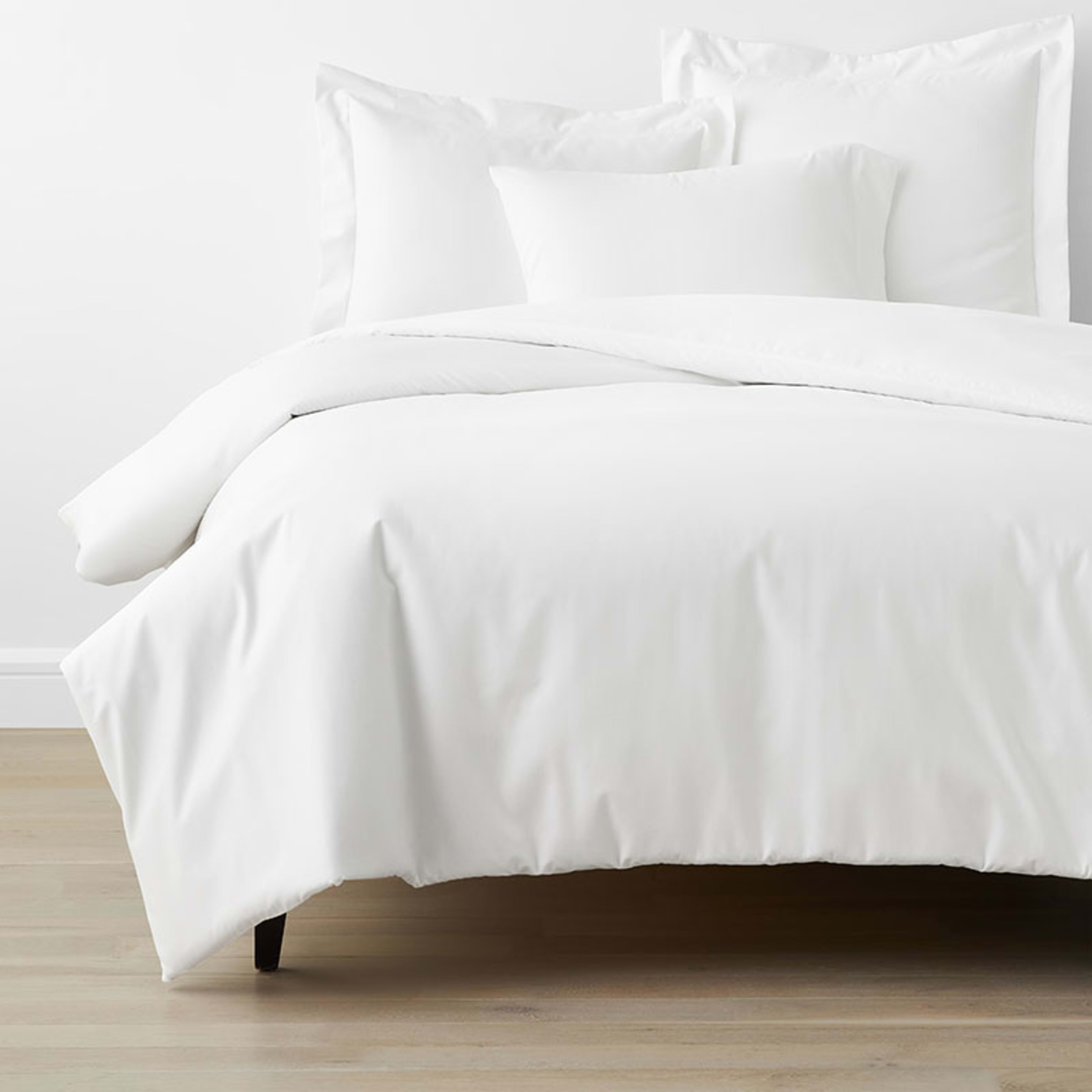 Classic Smooth Wrinkle-Free Sateen Bed Duvet Cover - White, Queen | The Company Store
