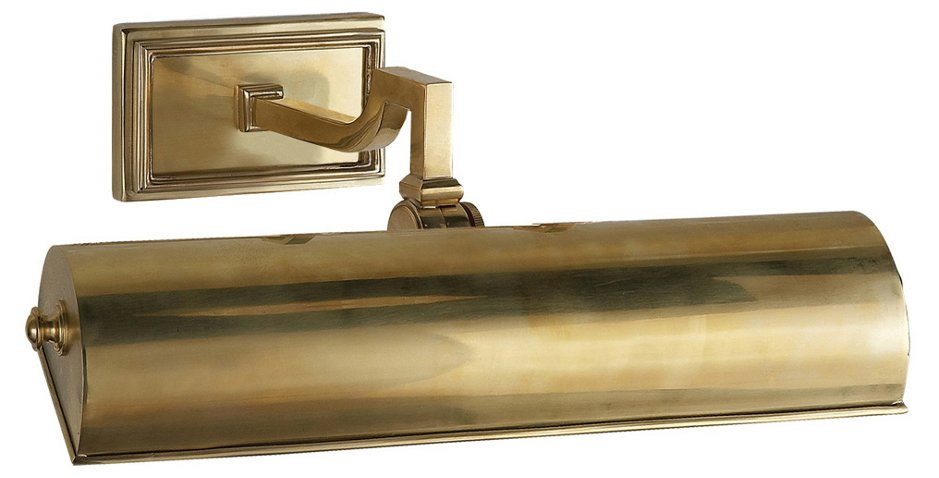 Dean 12" Picture Light, Natural Brass | One Kings Lane