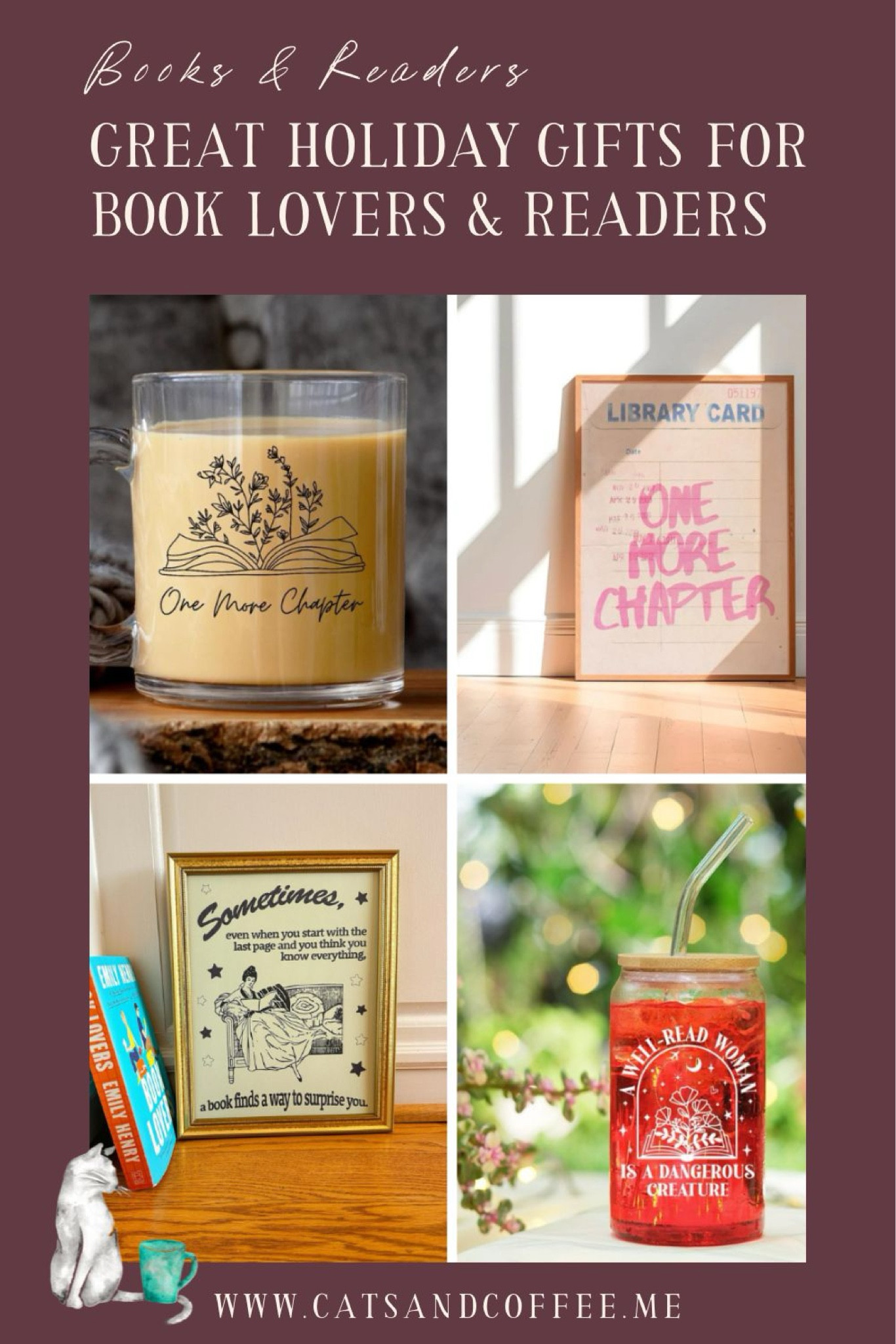 Gift Ideas for Book Lovers & Readers - Looking for cool things to buy for readers? Here, I'm sharing present ideas for all the readers in your life, whether you're looking for Christmas gift ideas, book gift basket ideas, or just a little surprise for a loved one. These bookish gifts range from cute book themed shirts and necklaces to handy home decor finds, including coffee mugs and art prints. Build your own book lovers gift basket this holiday season with these Etsy finds and follow for more great gift ideas for the holiday season!

#LTKFamily #LTKGiftGuide #LTKHoliday