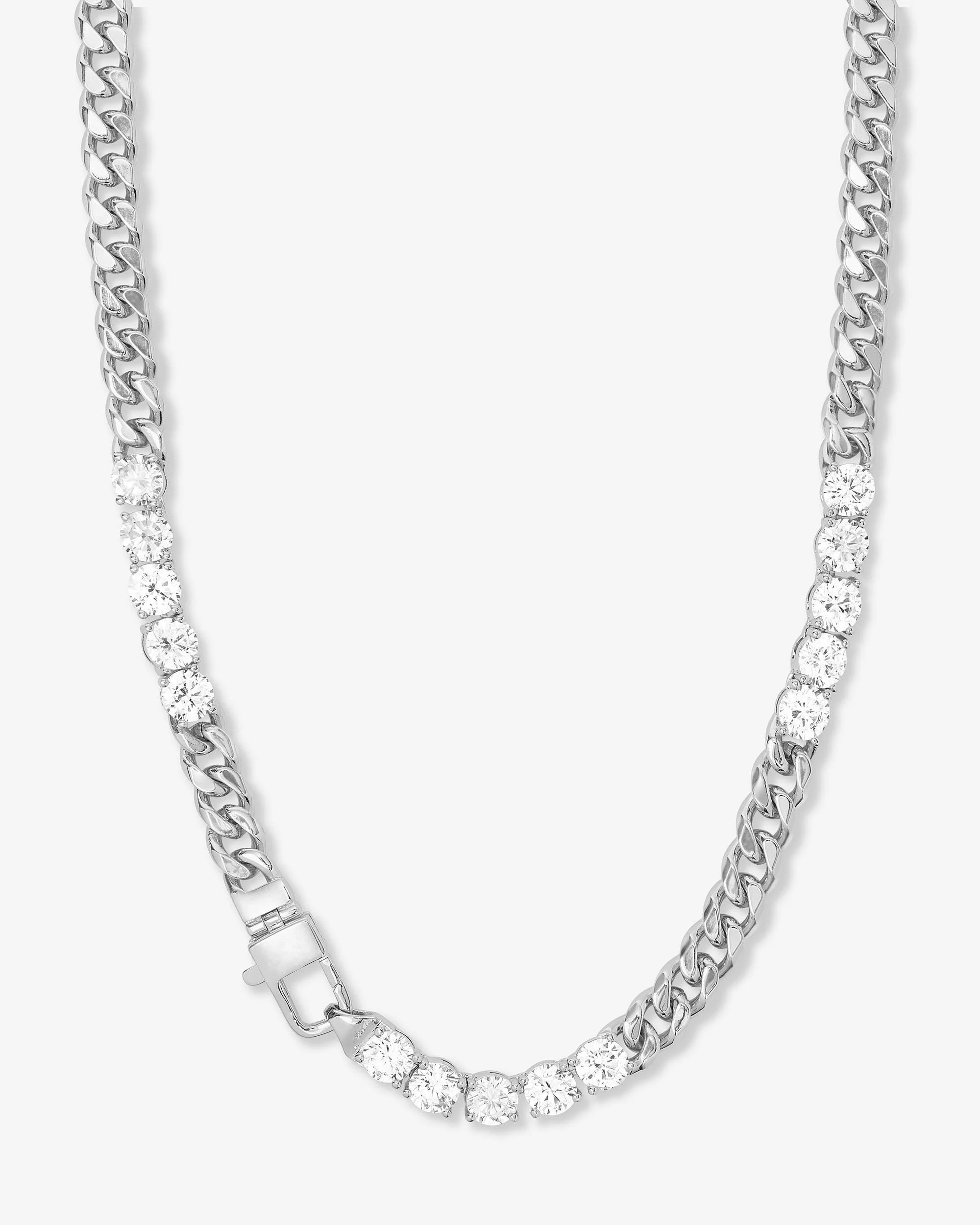 Julian's Obsessed with Diamonds Necklace - Silver|White Diamondettes | Melinda Maria Jewelry
