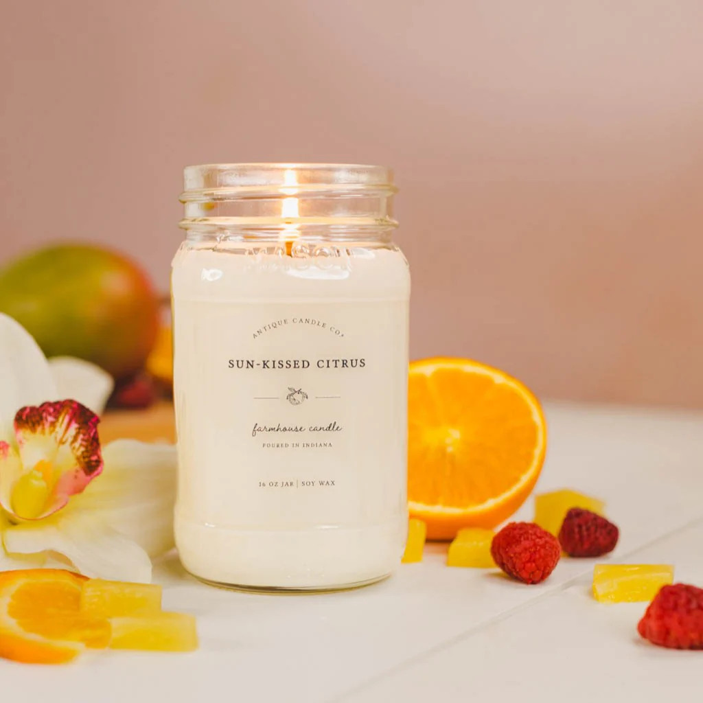 Sun-Kissed Citrus 16 oz candle | Antique Candle Co.