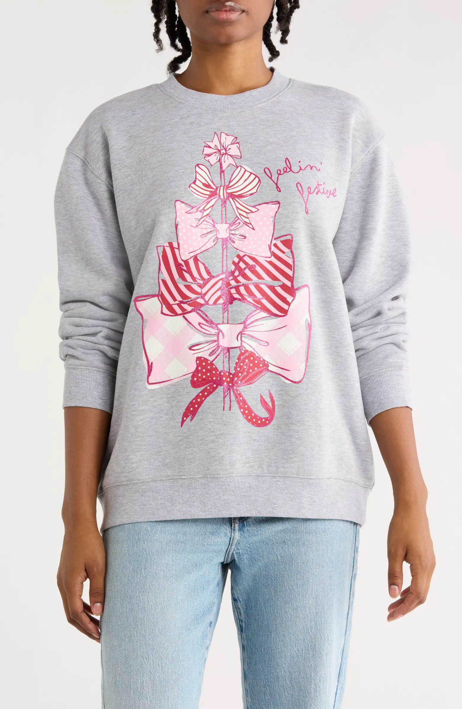 Vinyl Icons Bow Graphic Fleece Sweatshirt | Nordstromrack | Nordstrom Rack