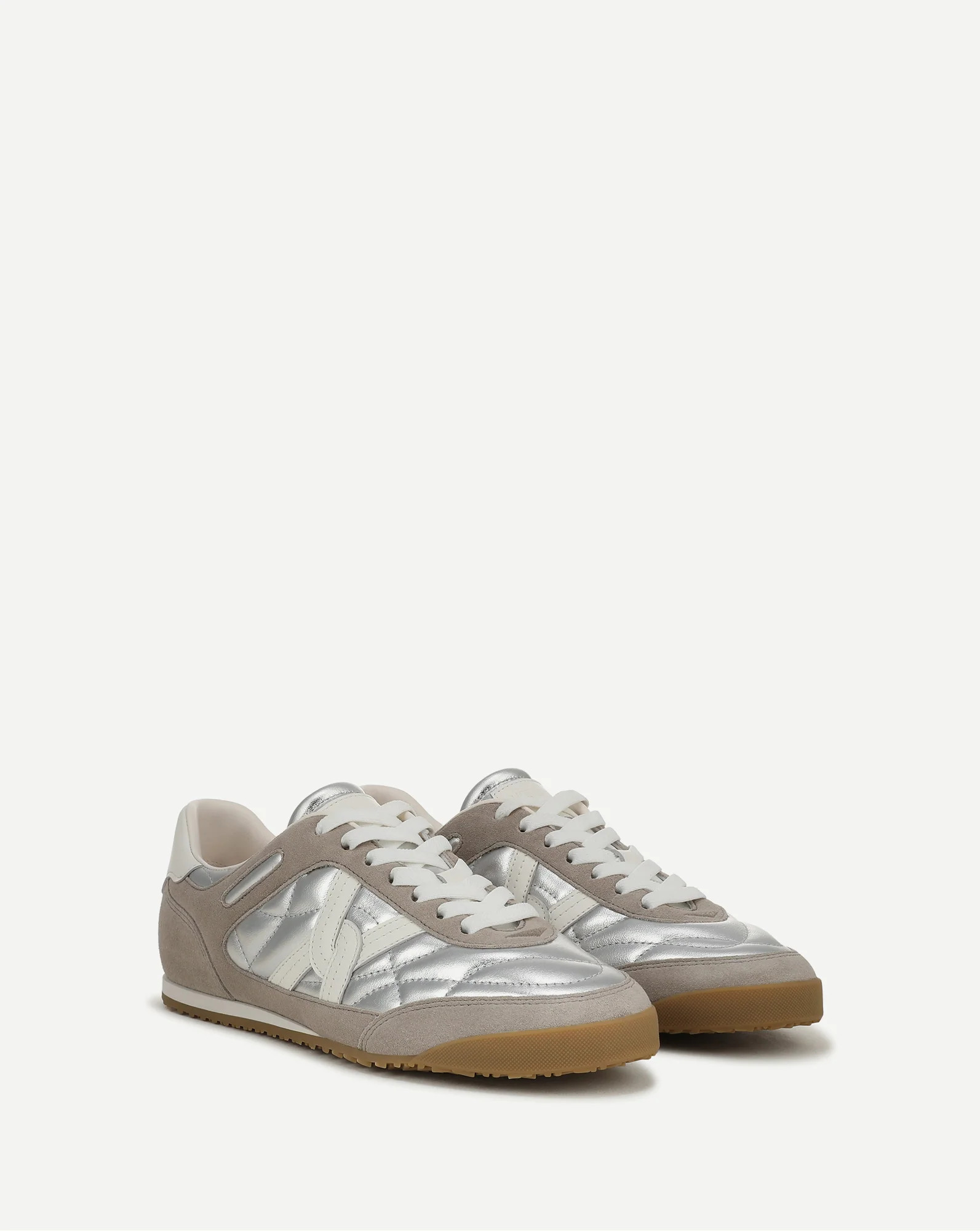 Natalia Suede Sneaker in Silver/Grey | Veronica Beard | Veronica Beard