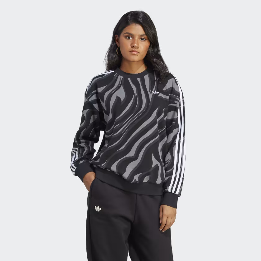 Abstract Allover Animal Print Sweatshirt | adidas (US)