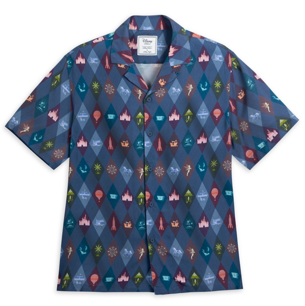 Disneyland Icons Woven Shirt for Adults by Ashley Eckstein and Ashley Taylor – D23: The Ultimat... | Disney Store