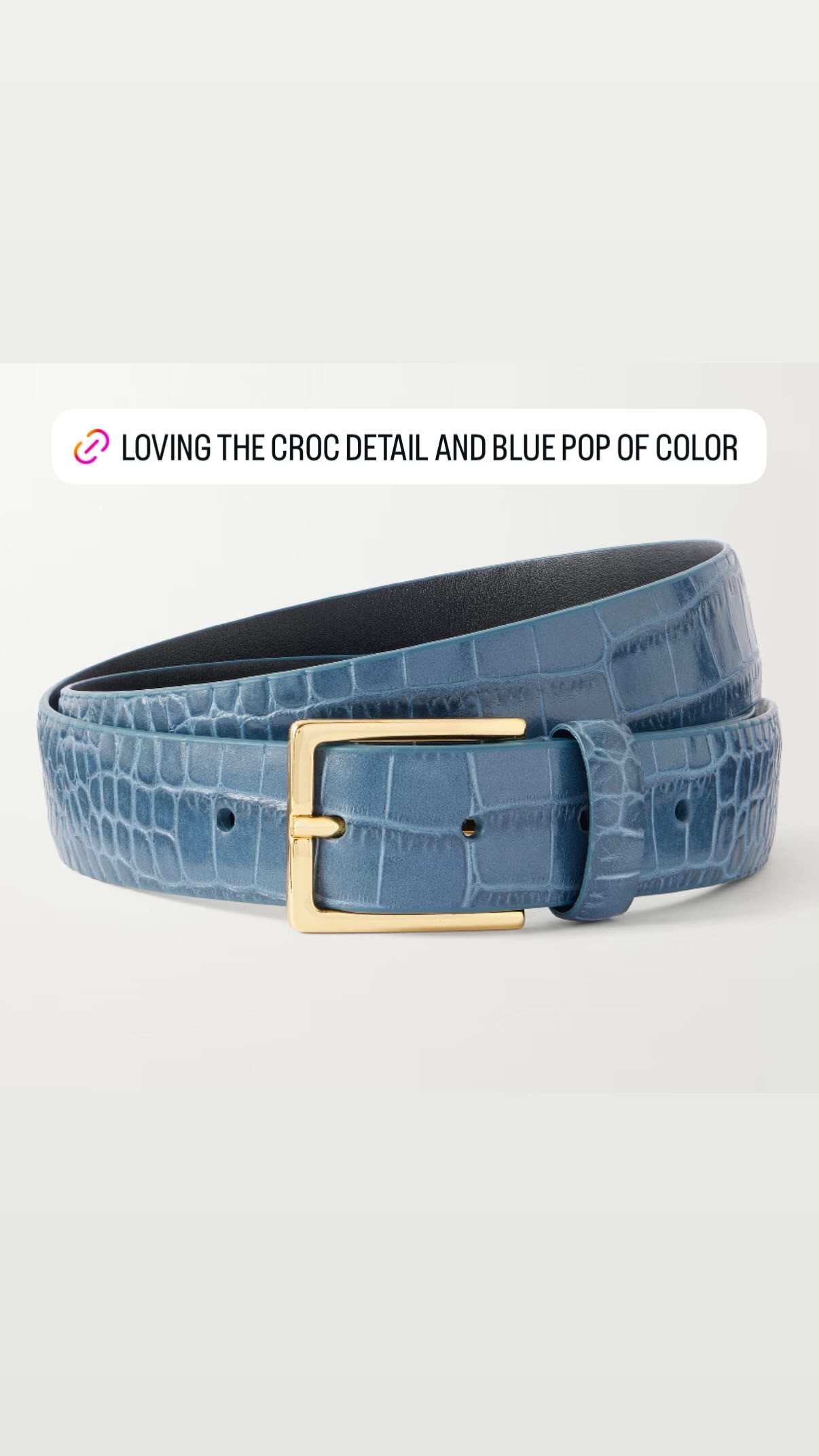 Loving the croc detail and pop of blue color on this belt. Sharing a roundup of neutrals worth noting. From jeans, blouses, sweaters, accessories, and more. If I were restarting my wardrobe, these are pieces I would consider. 

 #LTKgrwm #LTKootd #LTKWorkwear