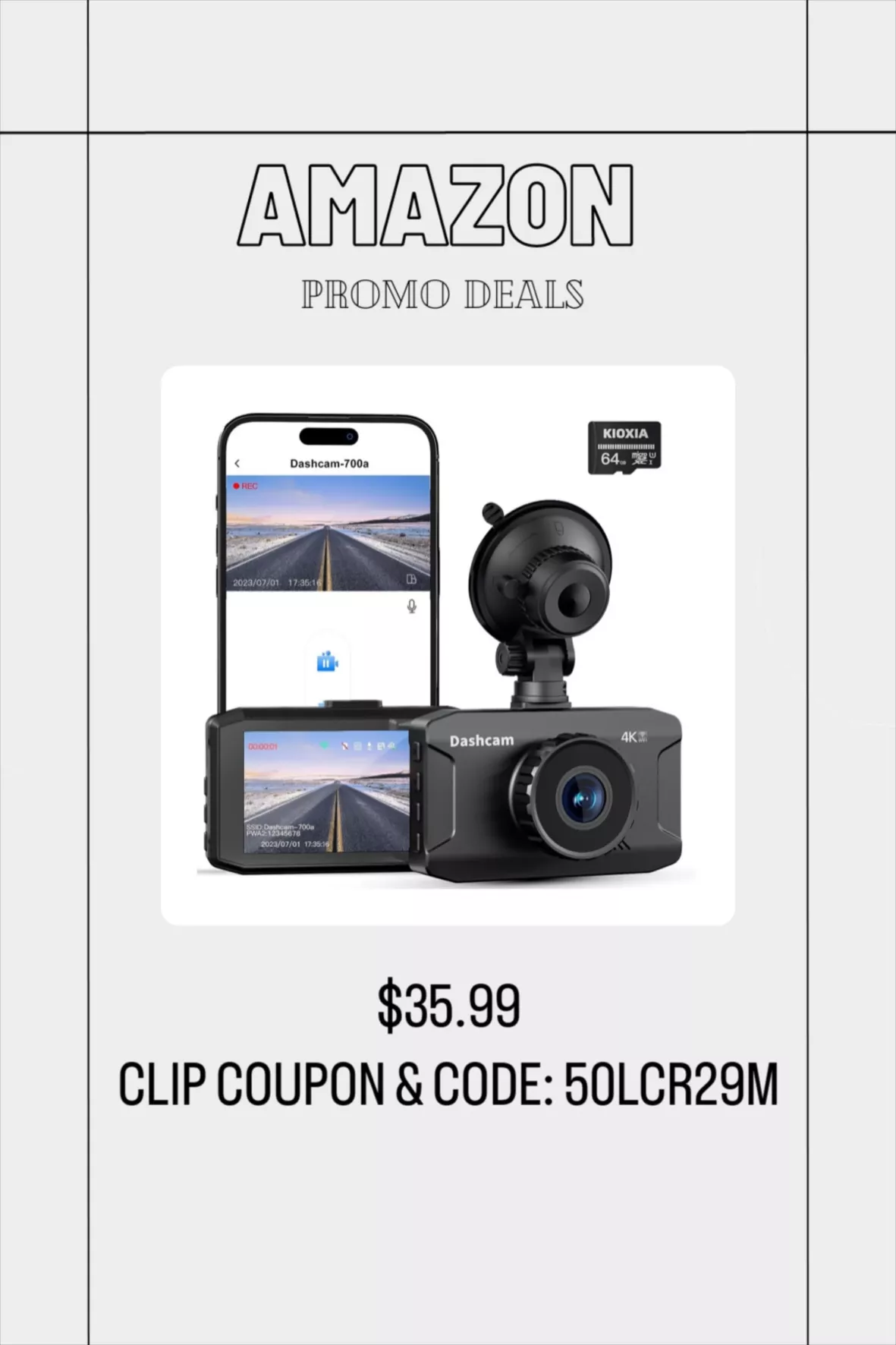 4K Dash Cam Front with WiFi 2160P, … curated on LTK