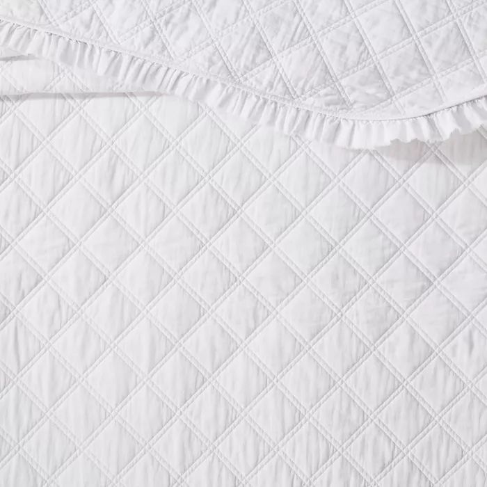 Vintage Washed Ruffle Quilt - Threshold™ | Target