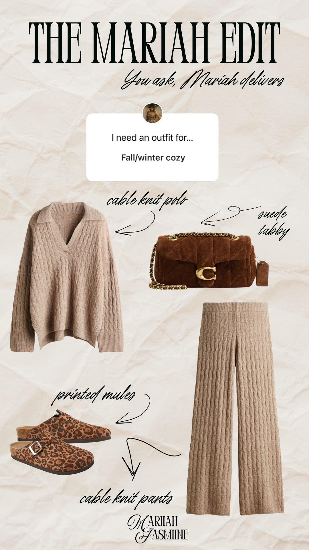 I need an outfit for Fall/Winter Cozy

#LTKStyleTip #LTKSeasonal #LTKMidsize
