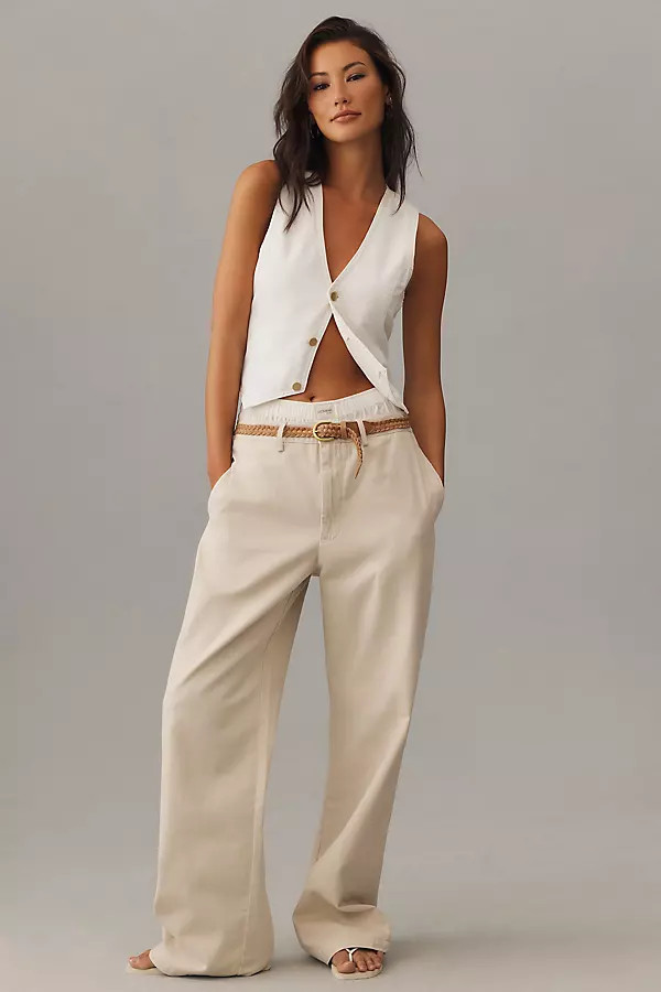 Denimist Teri Wide-Leg Chinos | Anthropologie (US)