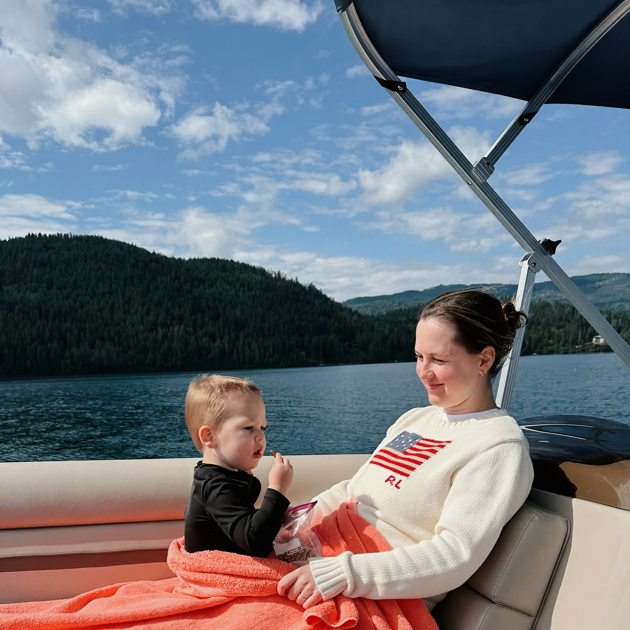 🚤 🎇 🇺🇸 #happyfourth #lakependoreille #idaho #ralphlauren