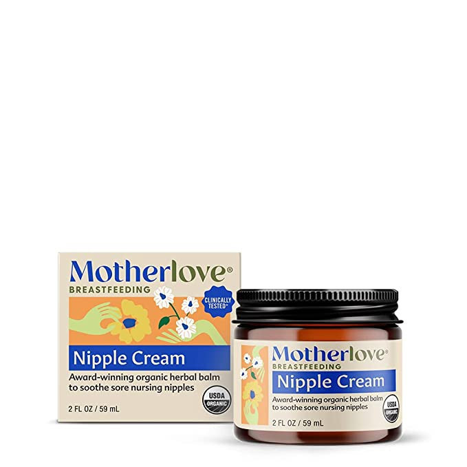 Motherlove Nipple Cream (2 oz) Organic Lanolin-Free Nipple Balm for Breastfeeding—Benefits Nurs... | Amazon (US)