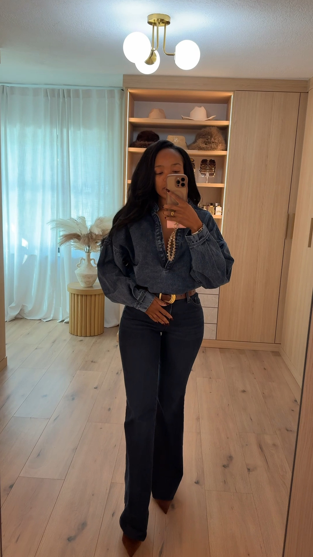 👖 DENIM EDIT | MODERN DOUBLE DENIM 👖

The denim-on-denim moment, but elevated. A structured chambray top meets sleek dark-wash flares — creating a polished, confident look that feels effortlessly cool. Add gold accents and pointed-toe boots to finish the vibe.

Every piece is linked below 👇🏽 Click each photo to shop or explore more elevated everyday staples.

Featured Pieces: Structured denim top | High-waisted dark flare jeans | Brown belt | Pointed boots | Gold jewelry + crossbody 
denim on denim outfit, double denim look, fall capsule wardrobe, chic everyday outfit, elevated denim outfit, neutral fall fashion, casual yet polished look, minimalist fall style, luxury-on-a-budget outfits, timeless denim trend

Follow my Instagram @kirasfashionfinds on the @shop.LTK app to view this post and get my exclusive app-only content!

#LTKStyleTip #LTKParties #LTKFindsUnder100