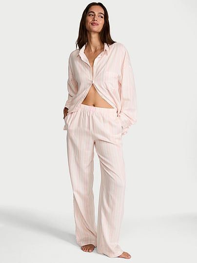 Modal-Cotton Long Pajama Set, Print, Largelong - Women's Sets - Victoria's Secret | Victoria's Secret (US / CA )
