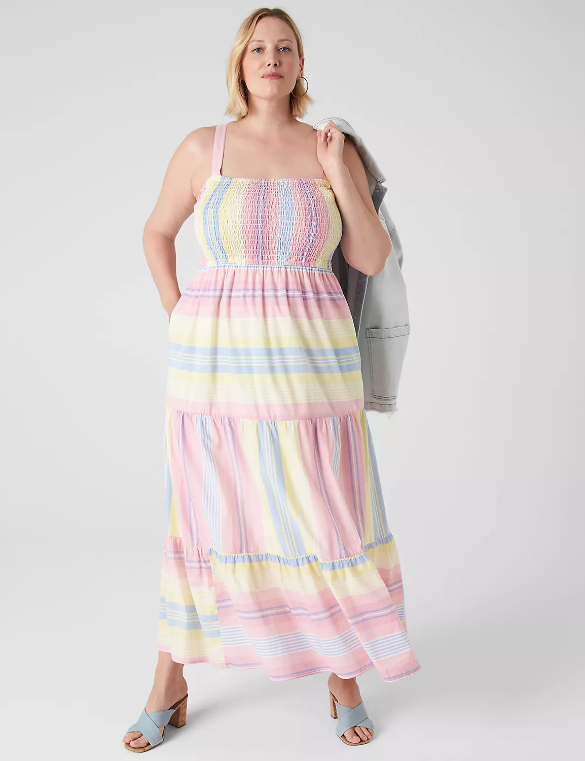 Smocked-Bodice Maxi Dress | LaneBryant | Lane Bryant (US)