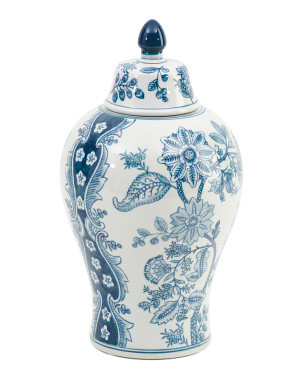 7x12.5 Floral Porcelain Lidded Jar | Home | Marshalls | Marshalls
