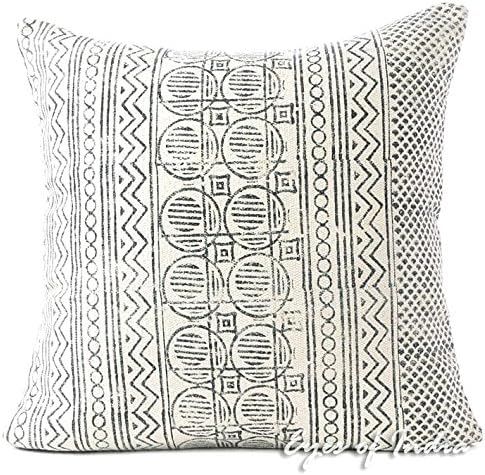 Eyes of India Decorative Block Print Boho Throw Pillow Cover, Bohemian Cushion Case for Sofa Couc... | Amazon (US)