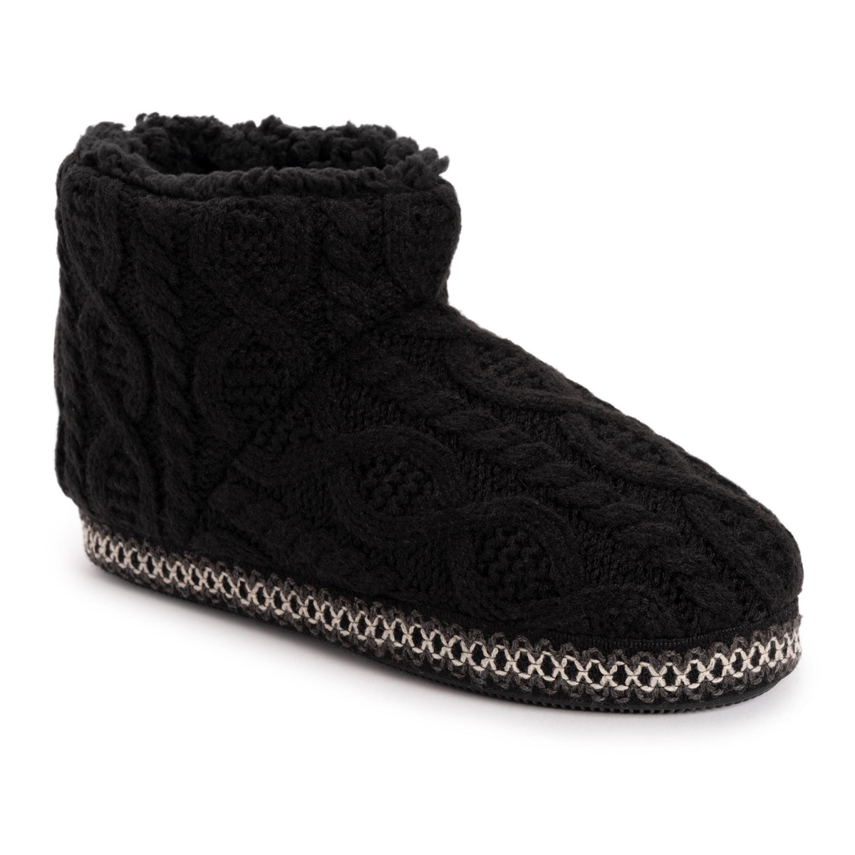 Muk Luks Women's Favina Slipper - Black cable | Macy's