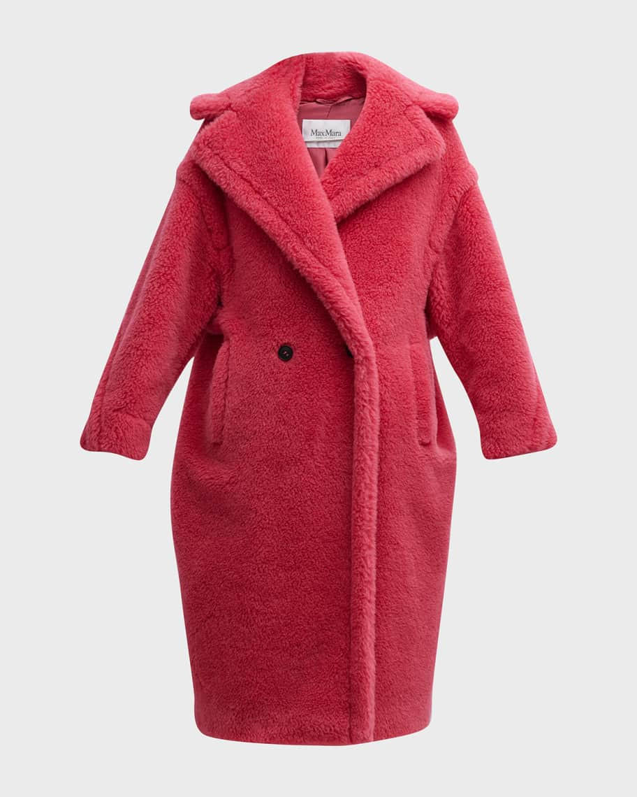 Max Mara Tedgirl Alpaca Shearling Long Coat | Neiman Marcus