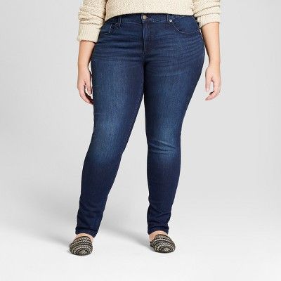 Women's Plus Size Skinny Jeans - Universal Thread™ Dark Wash | Target