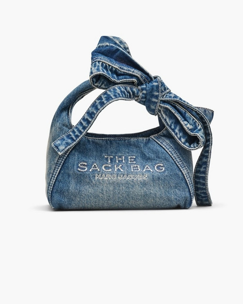 The Bow Denim Mini Sack Bag | Marc Jacobs