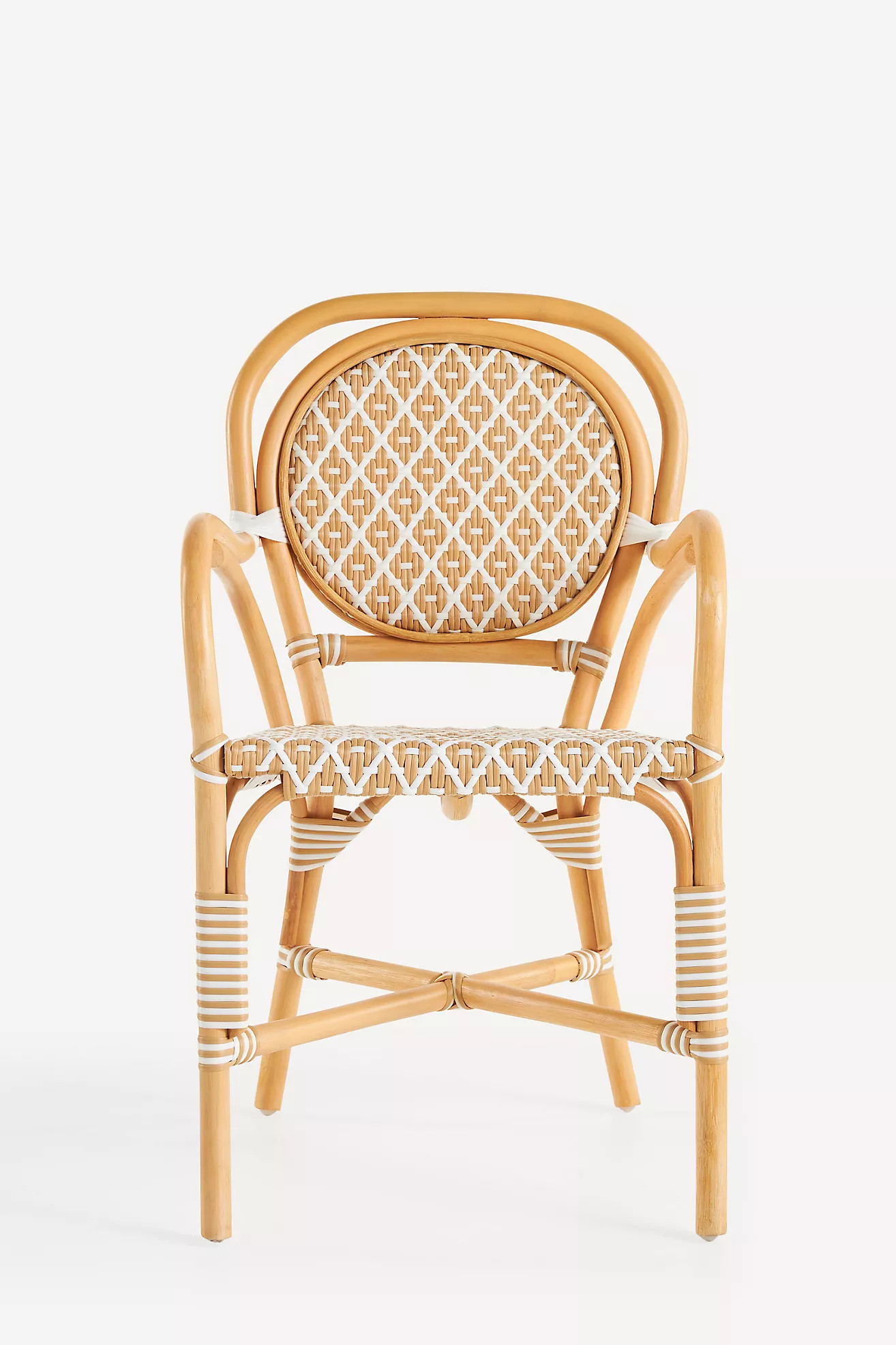 Coastal Rattan Indoor/Outdoor Bistro Chairs, Set of 2 | Anthropologie (US)