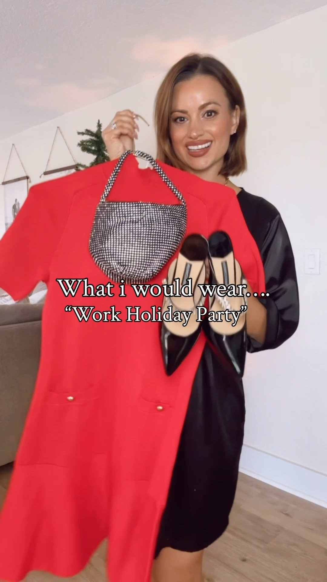 Looking for something to wear to a work holiday party? Here’s what I would recommend! ❤️✨🎄

Holiday dress, holiday outfit, Christmas party outfit, holiday party outfit, party dress, red dress, polka dot tights, bow earrings, sequin bag, sparkle

#LTKHoliday #LTKootd #LTKgrwm