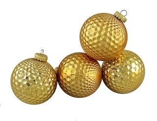 4Ct Gold Prism Textured Shatterproof Ball Ornaments By Northlight | Michaels® | Michaels Stores