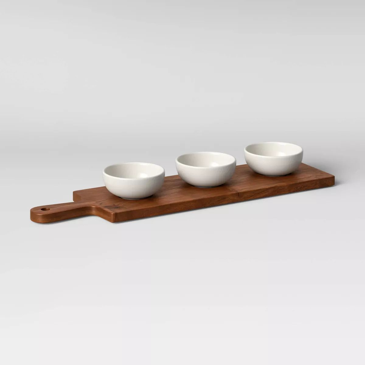 4pc Wood Cutting Board and Ceramic Bowl Set - Threshold™ | Target