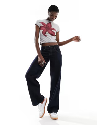 Motel low rise parallel jeans in indigo blue | ASOS | ASOS (Global)