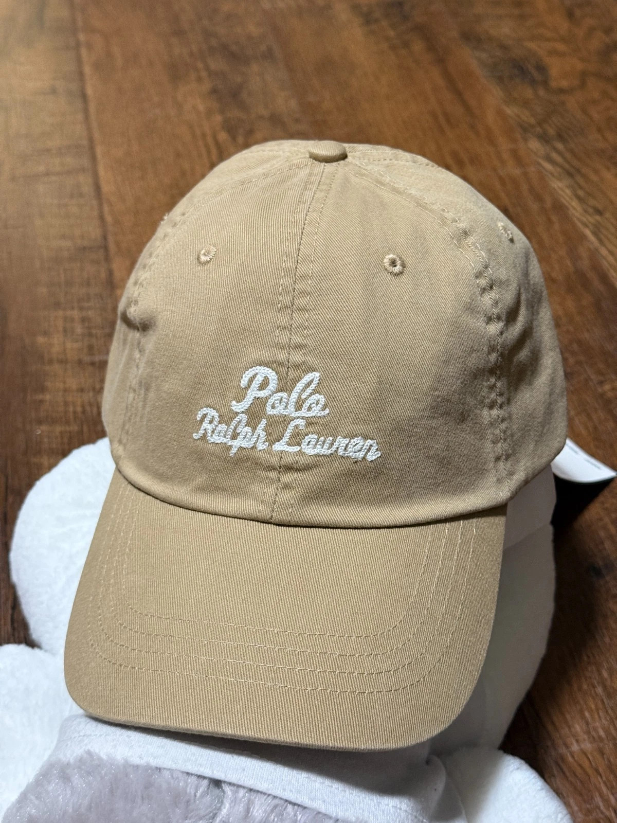 Polo Ralph Lauren Unisex Embroidered Script Logo Ball Cap Chino Hat Ballcap Tan | eBay US