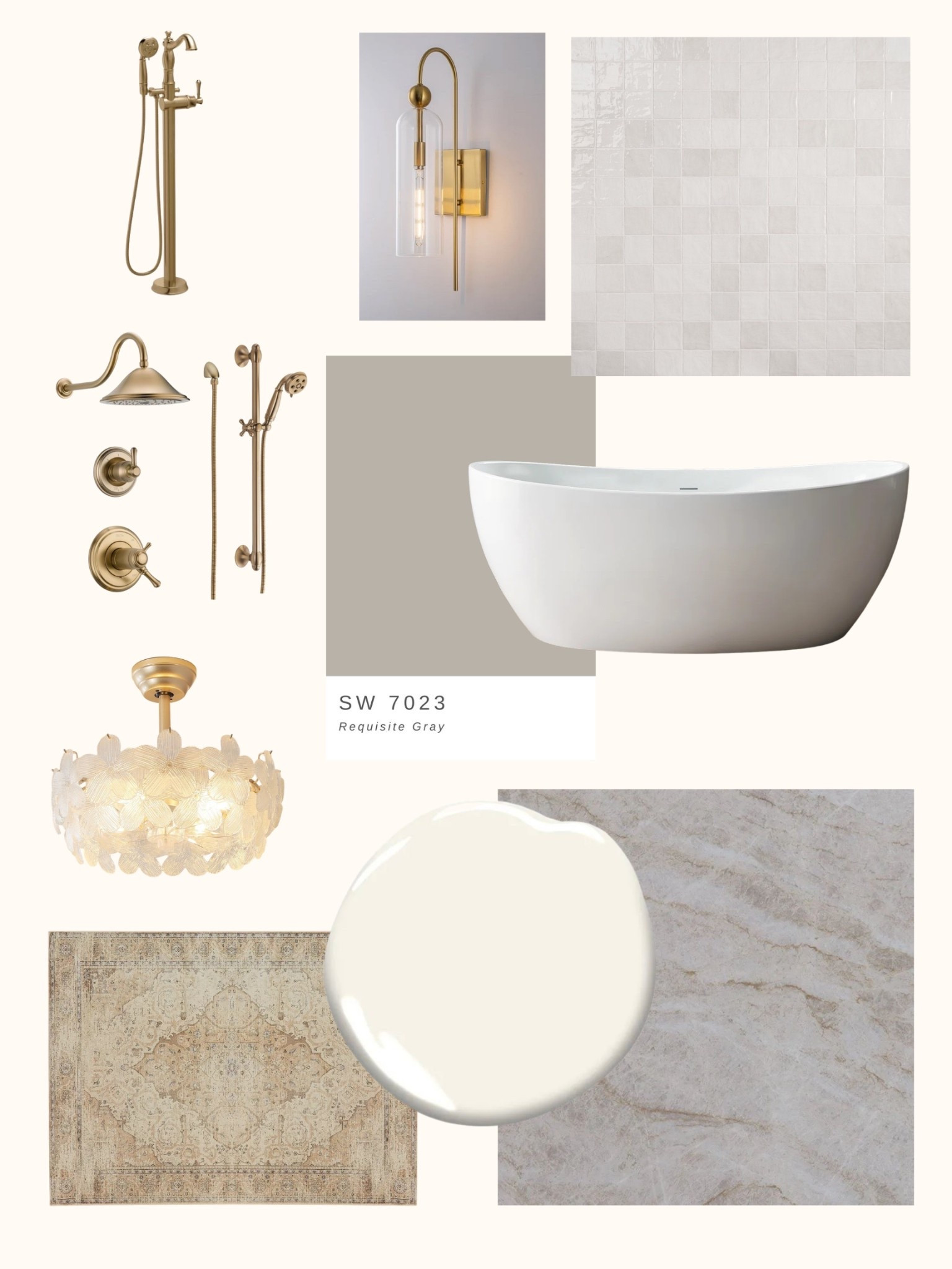 Primary Bathroom Mood Board 