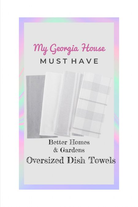 These Better Homes & Gardens ( from Walmart) are the best dish towels ever! Love them! So absorbent and as the name says, large! 

#LTKfamily #LTKhome #LTKFind