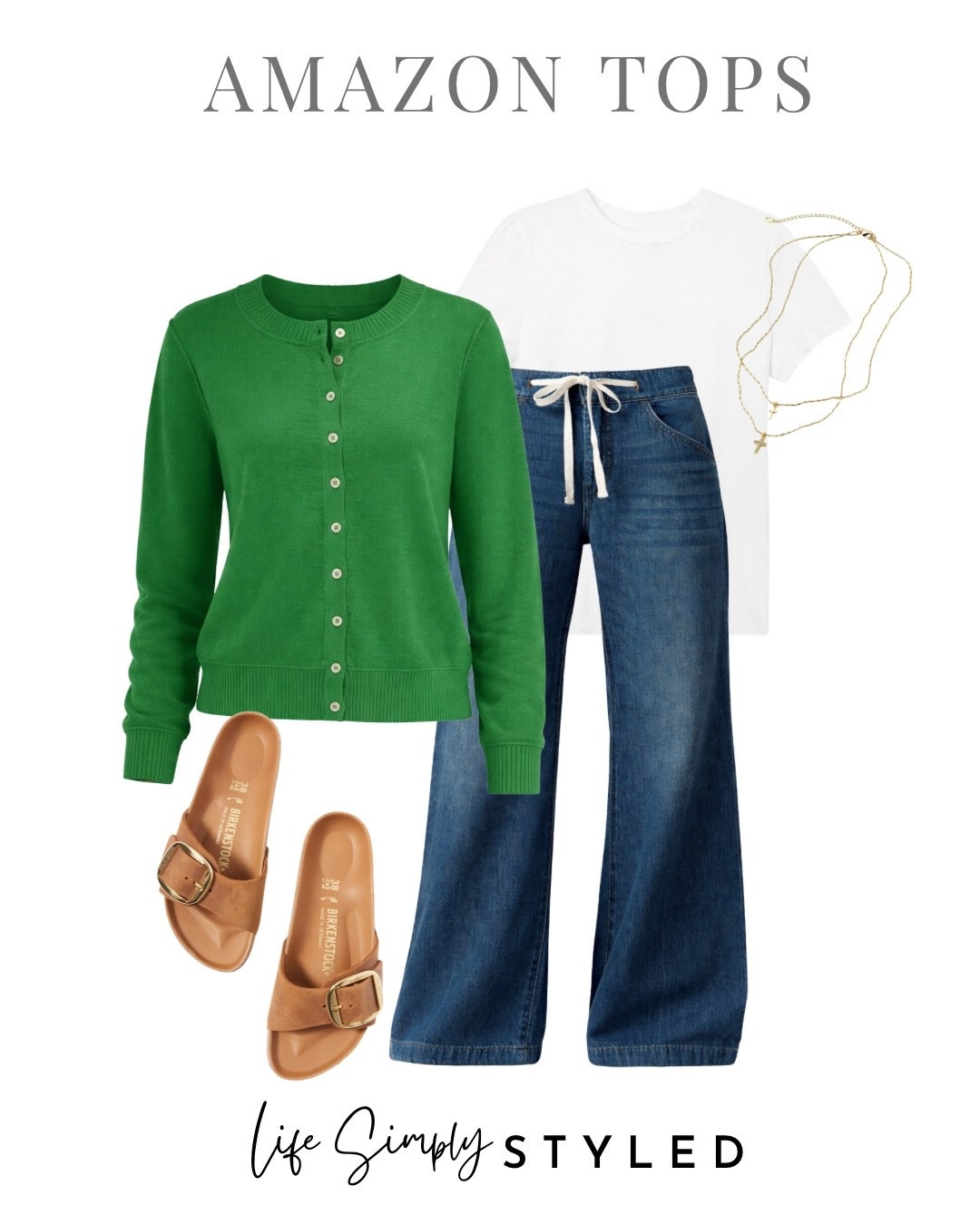 Comfy drawstring denim you wiol wear on repeat this spring! 

#LTKOver40 #LTKootd #LTKgrwm