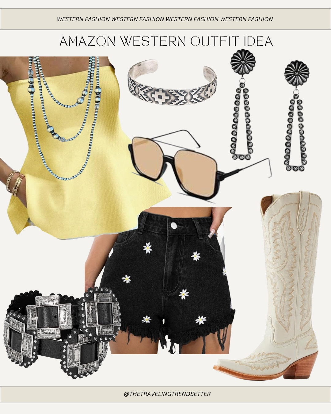 Amazon summer western outfit idea - Ella Langley concert outfit idea - daisy shorts country concert outfit

#LTKgrwm #LTKootd